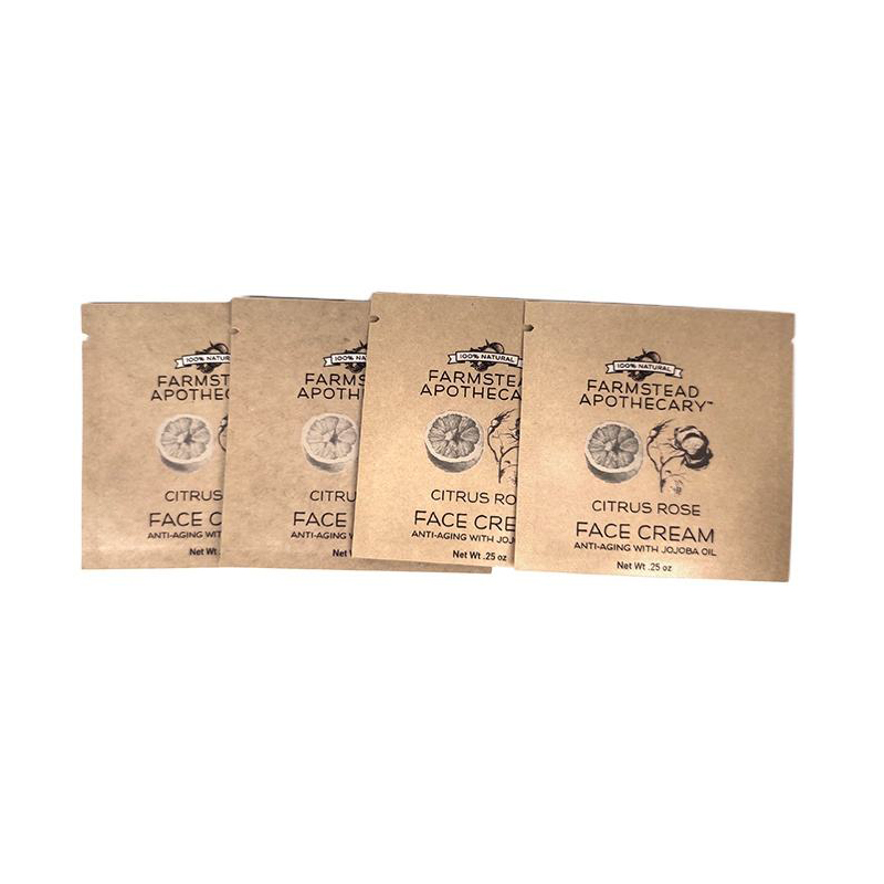 Bustine piccole in carta Kraft e foglio di alluminio (sigillate su 3 lati)